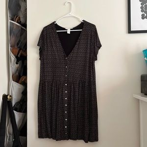 H&M Basics Button Down Mini Dress